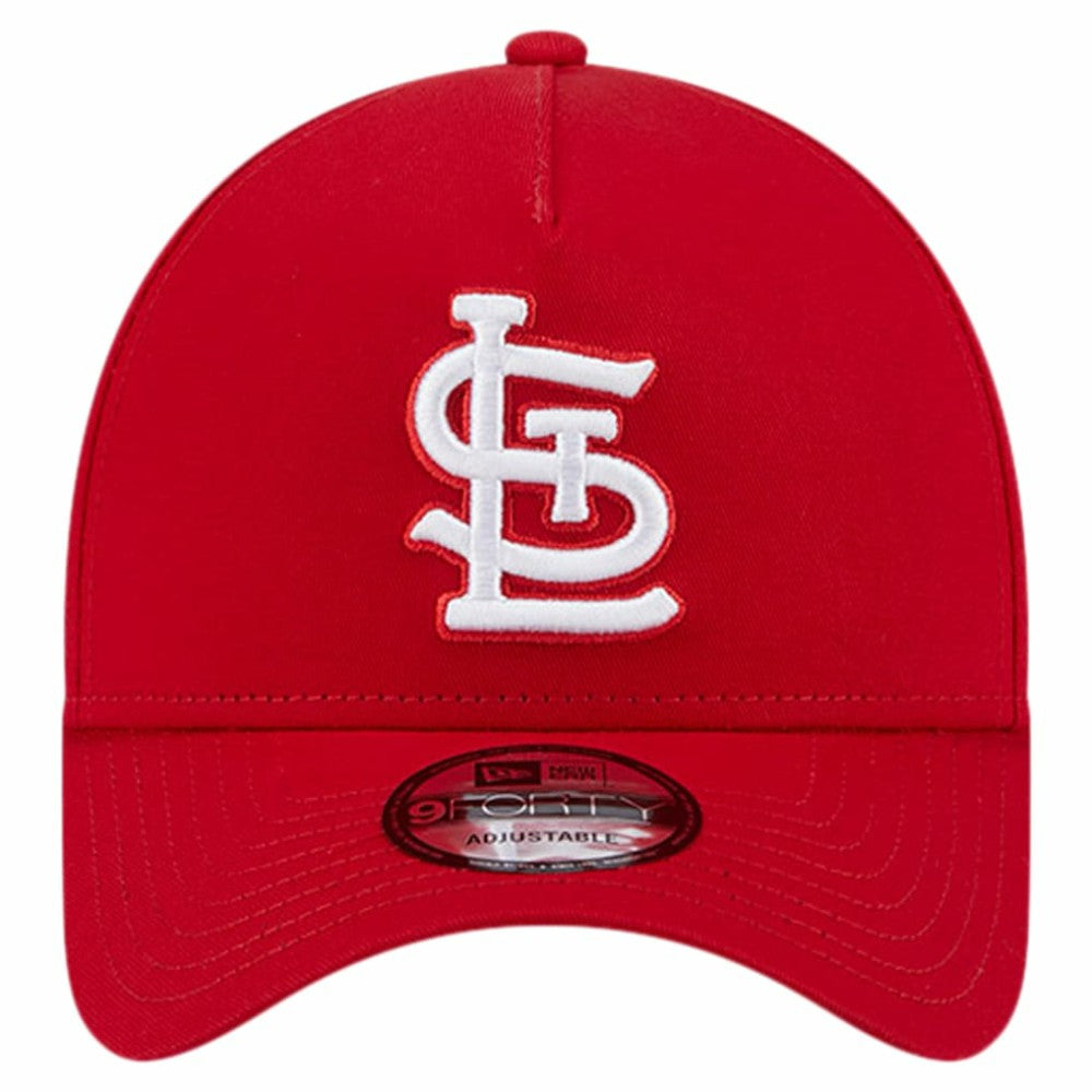 St. Louis Cardinals Team Color A-Frame 9FORTY Adjustable Hat Red | New Era