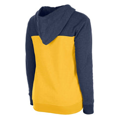 Milwaukee Brewers Women's Color Block Full-Zip Hoodie Jacket Navy | New Era