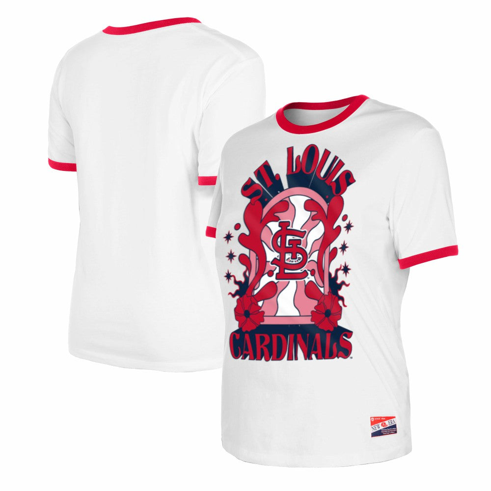 St. Louis Cardinals Women's Oversized Ringer T-Shirt White | New Era
