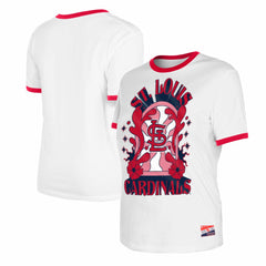 St. Louis Cardinals Women's Oversized Ringer T-Shirt White | New Era