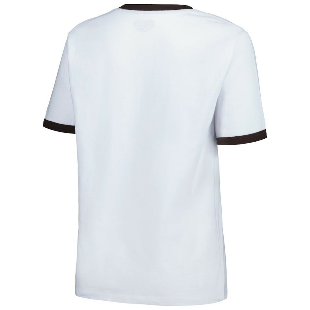 San Diego Padres Women's Oversized Ringer T-Shirt White | New Era