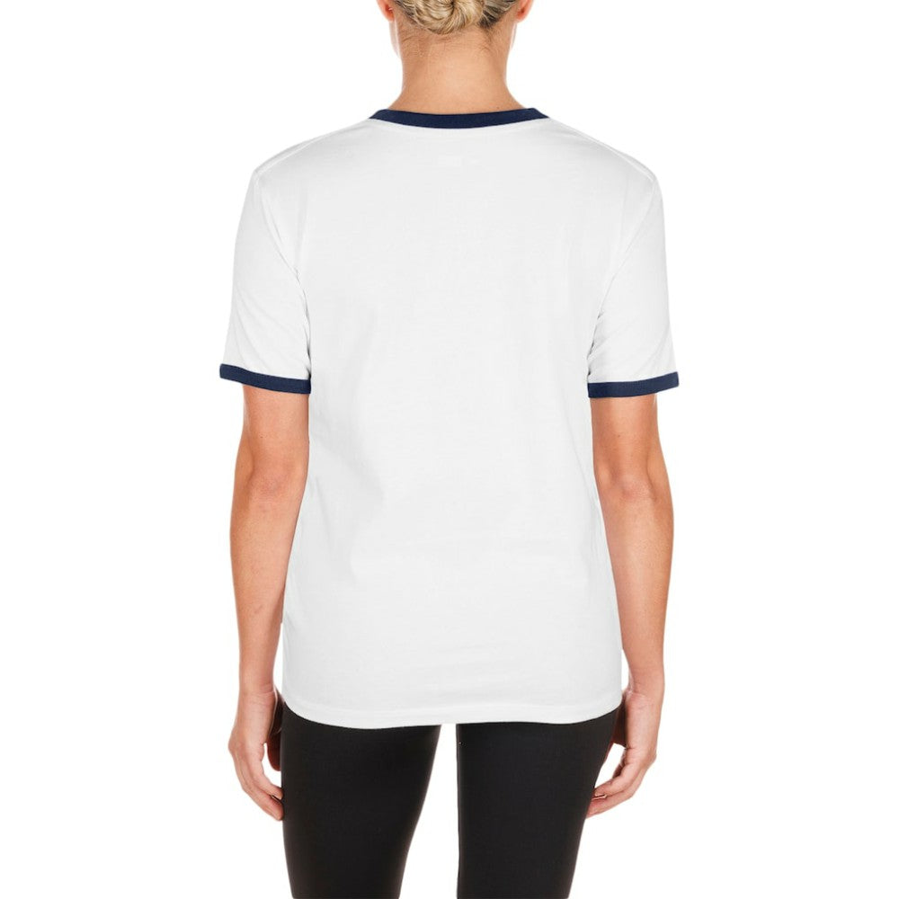 Atlanta Braves Women's Oversized Ringer T-Shirt White | New Era