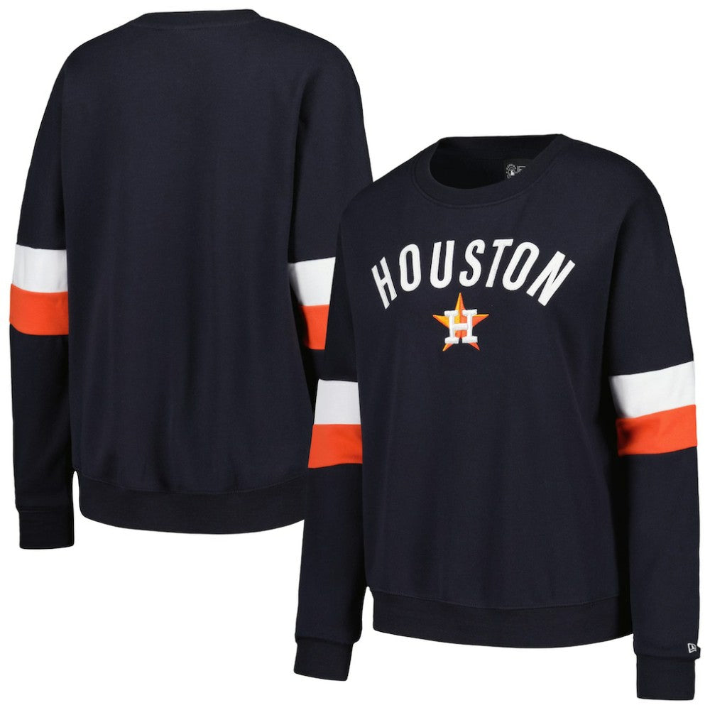 Houston Astros Women's Game Day Crew Pullover Sweatshirt Navy | New Era