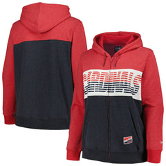 St. Louis Cardinals Women's Plus Size Color Block Full-Zip Hoodie Red | New Era