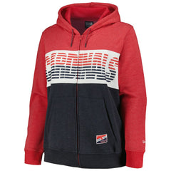 St. Louis Cardinals Women's Plus Size Color Block Full-Zip Hoodie Red | New Era
