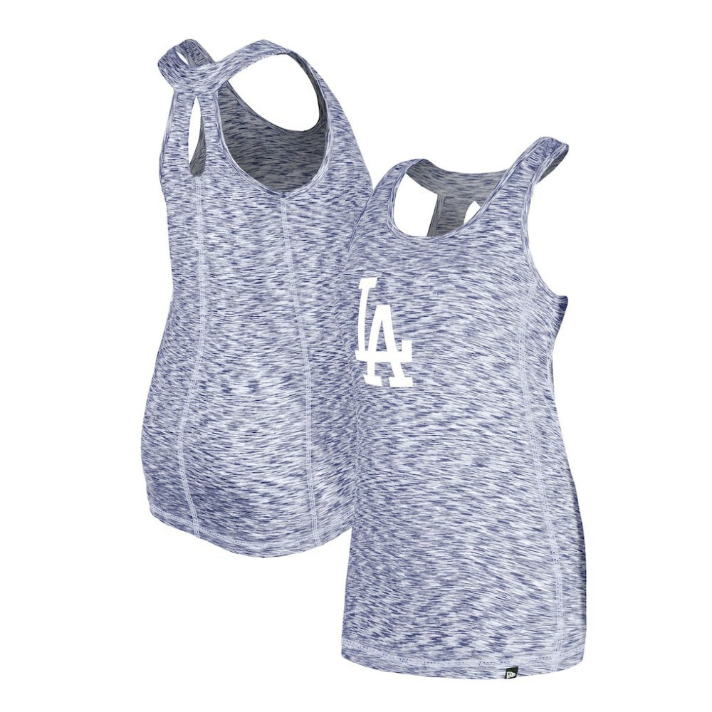 Los Angeles Dodgers Women's Space Dye Keyhole Back Tank Top Royal | New Era