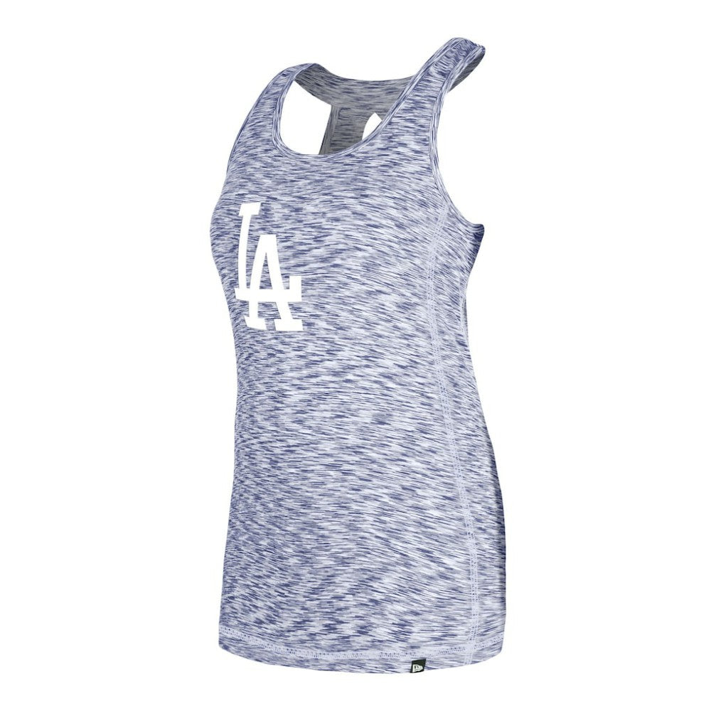 Los Angeles Dodgers Women's Space Dye Keyhole Back Tank Top Royal | New Era