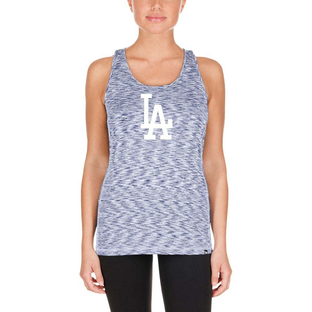 Los Angeles Dodgers Women's Space Dye Keyhole Back Tank Top Royal | New Era