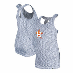 Houston Astros Women's Space Dye Keyhole Back Tank Top Navy | New Era