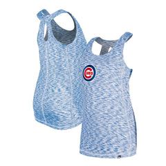 Chicago Cubs Women's Space Dye Keyhole Back Tank Top Royal | New Era