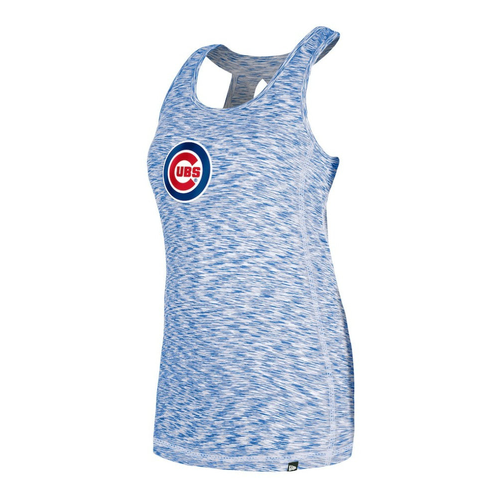 Chicago Cubs Women's Space Dye Keyhole Back Tank Top Royal | New Era