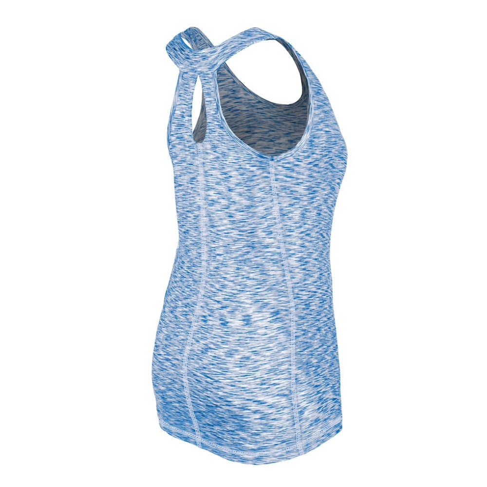 Chicago Cubs Women's Space Dye Keyhole Back Tank Top Royal | New Era
