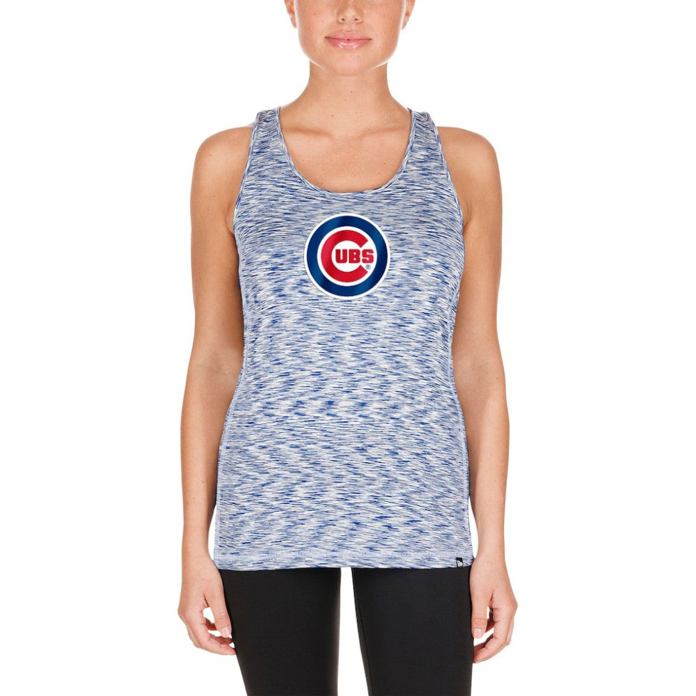 Chicago Cubs Women's Space Dye Keyhole Back Tank Top Royal | New Era