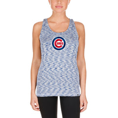 Chicago Cubs Women's Space Dye Keyhole Back Tank Top Royal | New Era