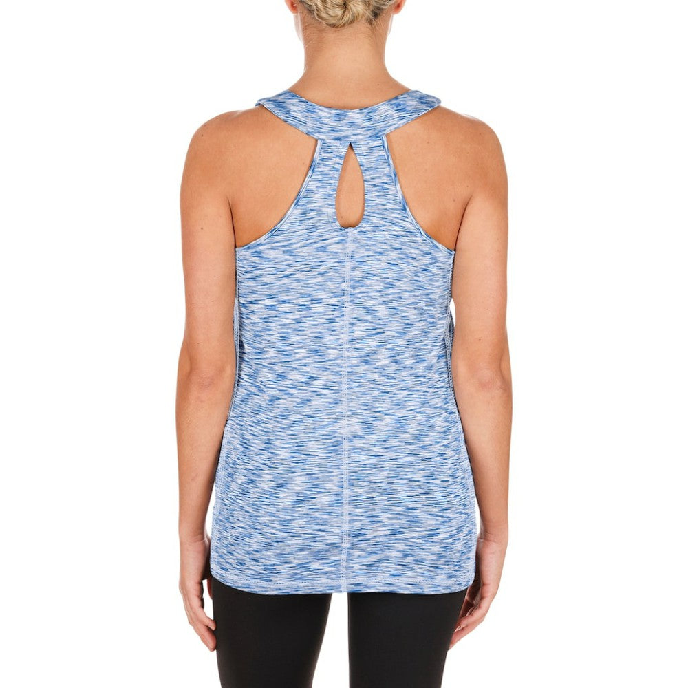 Chicago Cubs Women's Space Dye Keyhole Back Tank Top Royal | New Era