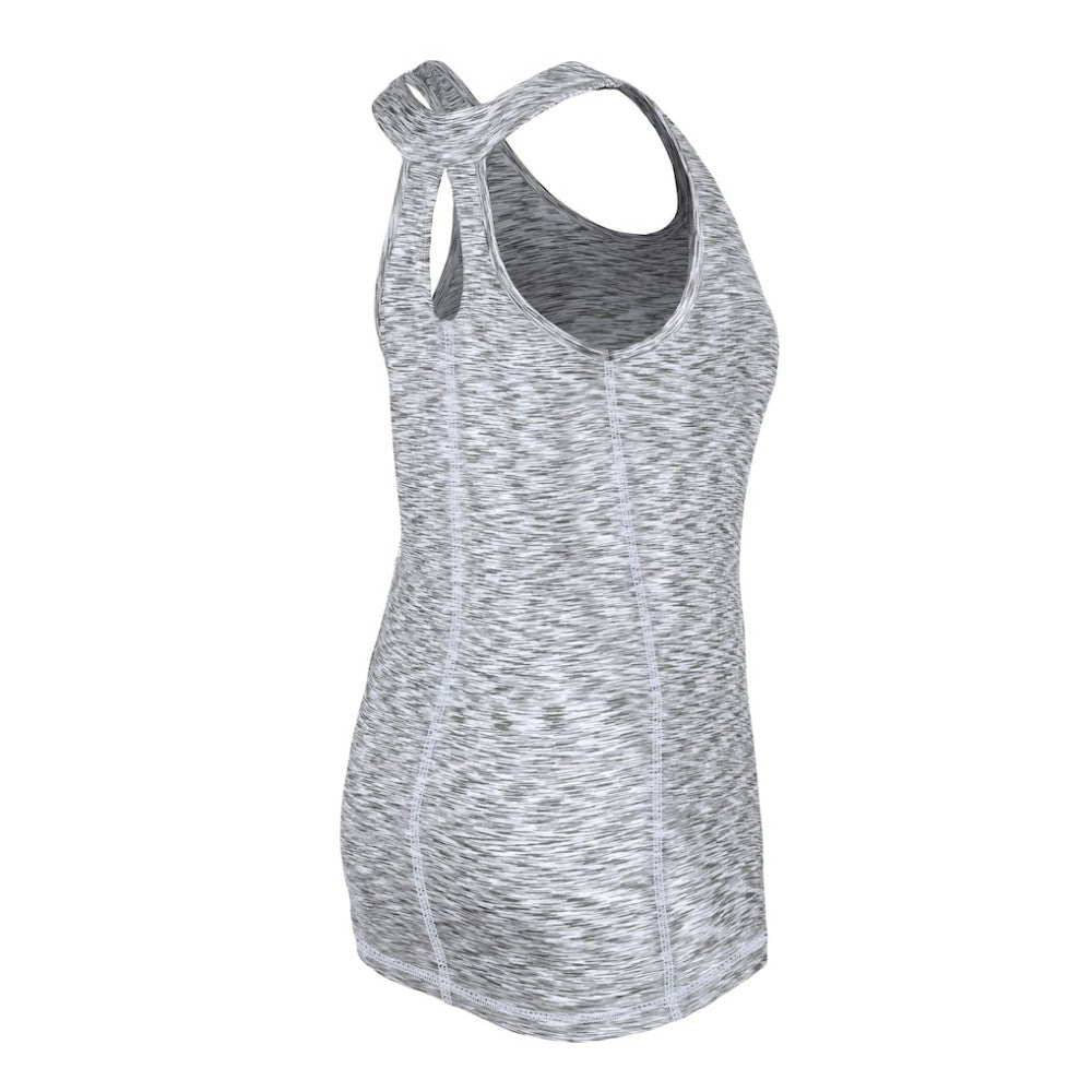Chicago White Sox Women's Space Dye Keyhole Back Tank Top Black | New Era