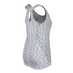 Chicago White Sox Women's Space Dye Keyhole Back Tank Top Black | New Era
