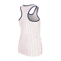 St. Louis Cardinals Women's Sequin Pinstripe Racerback Tank Top White | New Era