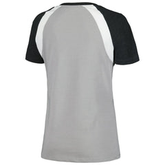 Chicago White Sox Women's Heathered Raglan V-Neck T-Shirt Gray | New Era