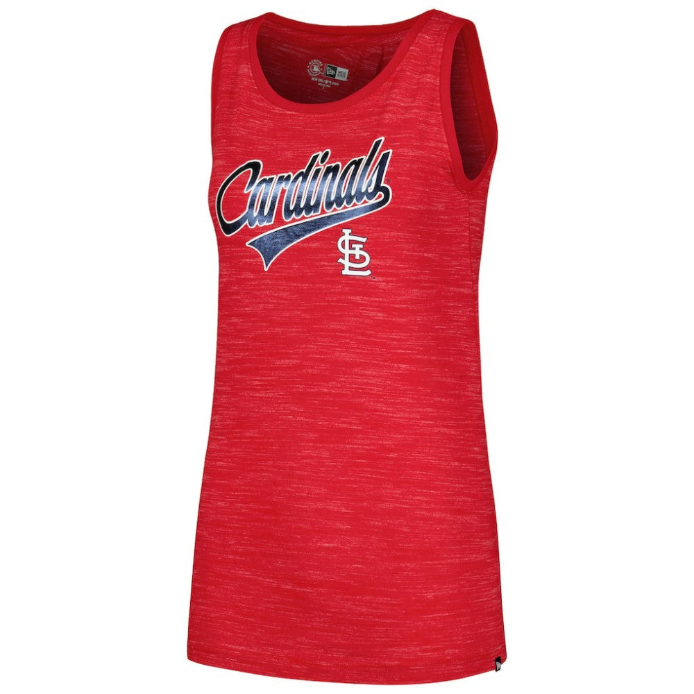 St. Louis Cardinals Women's Space-Dye Active Tank Top Red | New Era
