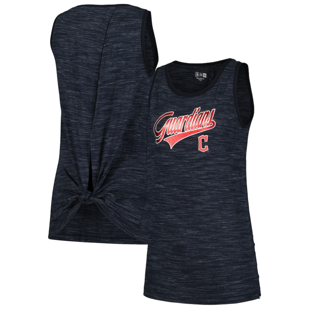 Cleveland Guardians Women's Space-Dye Active Tank Top Navy | New Era