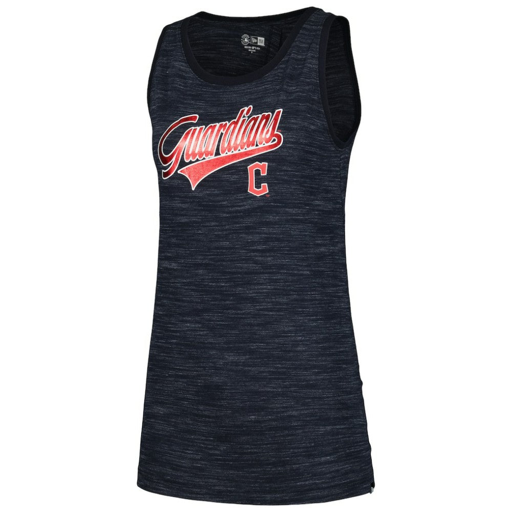 Cleveland Guardians Women's Space-Dye Active Tank Top Navy | New Era
