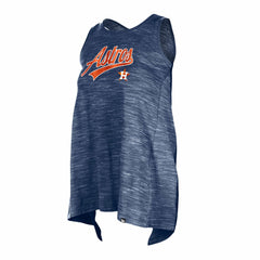 Houston Astros Women's Space-Dye Active Tank Top Navy | New Era