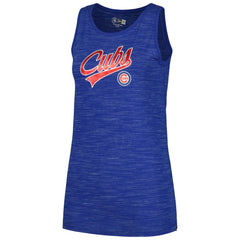 Chicago Cubs Women's Space-Dye Active Tank Top Royal | New Era