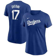 Shohei Ohtani Los Angeles Dodgers Women's Cooperstown Collection Fuse Name & Number T-Shirt Royal | Nike