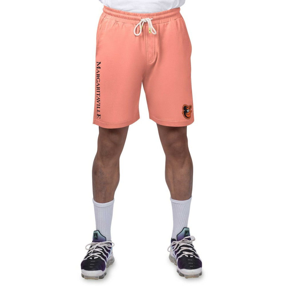 Baltimore Orioles Margaritaville Peached French Terry Shorts Orange