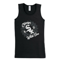 Chicago White Sox Soft as a Grape Girls Youth Tank Top Black