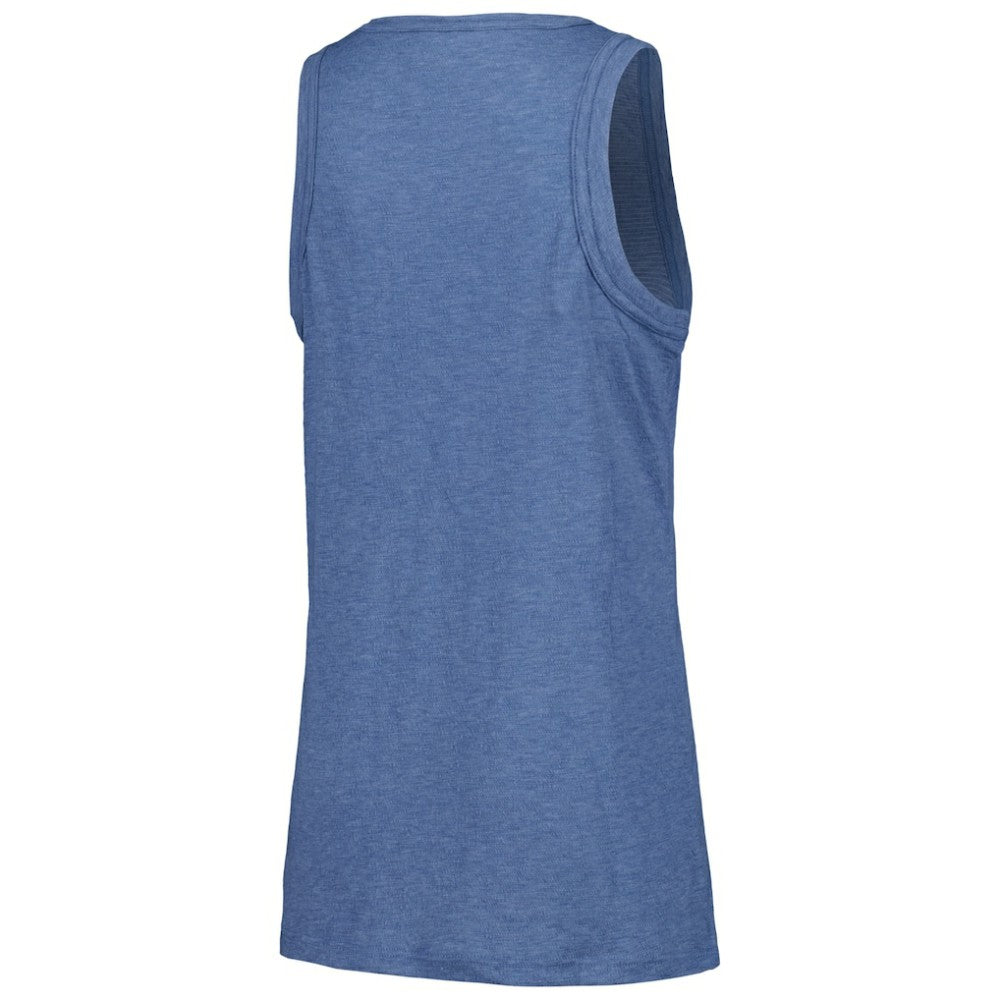 Tampa Bay Rays Soft as a Grape Women's Gauze High Neck Tank Top Navy