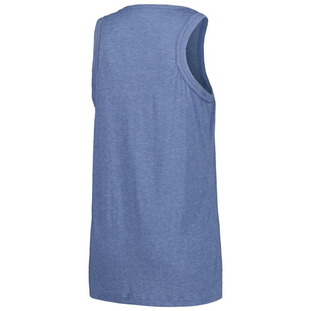 Atlanta Braves Soft as a Grape Women's Gauze High Neck Tank Top Navy