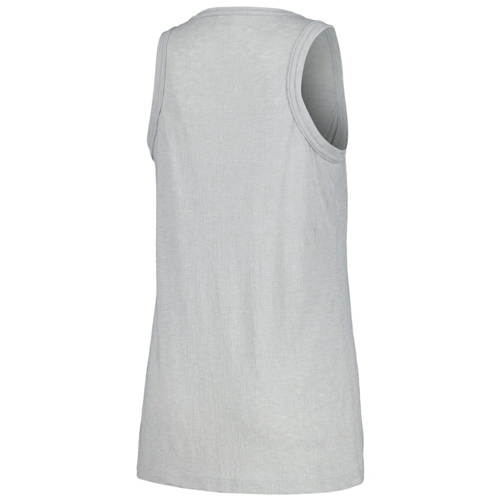 Colorado Rockies Soft as a Grape Women's Gauze High Neck Tank Top Gray