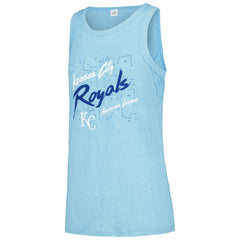 Kansas City Royals Soft as a Grape Women's Gauze High Neck Tank Top Light Blue