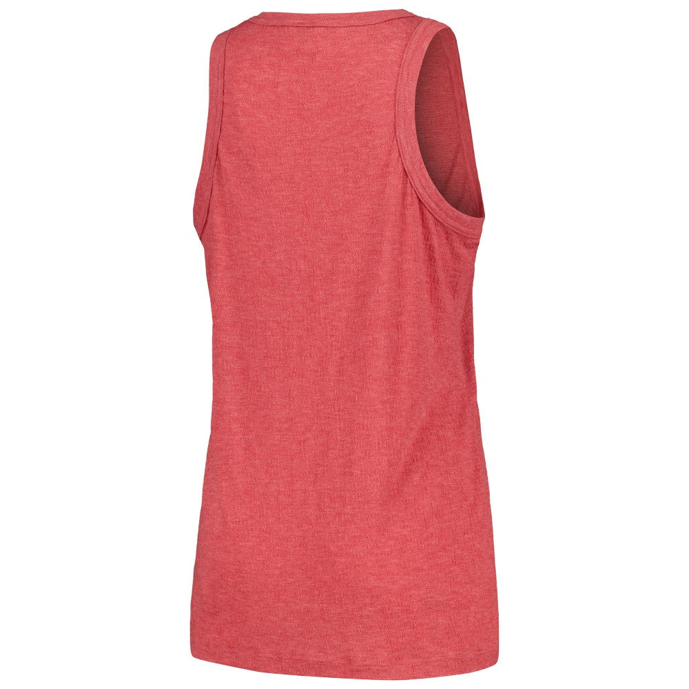 Los Angeles Angels Soft as a Grape Women's Gauze High Neck Tank Top Red