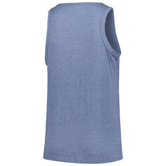 Atlanta Braves Soft as a Grape Women's Plus Size Curvy High Neck Tri-Blend Tank Top Navy