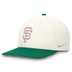 San Francisco Giants Sail Pro Performance Snapback Hat Cream/Green | Nike
