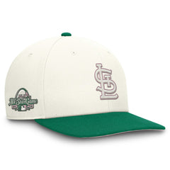 St. Louis Cardinals Sail Pro Performance Snapback Hat Cream/Green | Nike