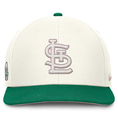 St. Louis Cardinals Sail Pro Performance Snapback Hat Cream/Green | Nike