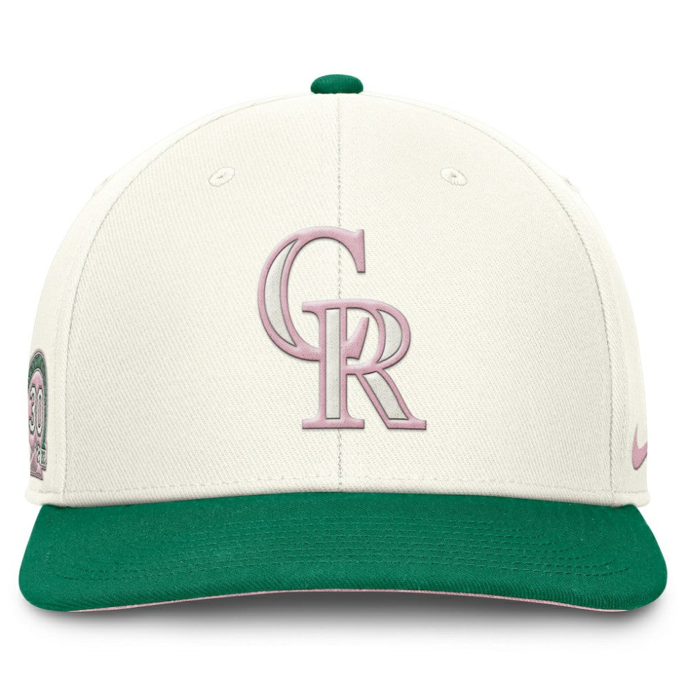 Colorado Rockies Sail Pro Performance Snapback Hat Cream/Green | Nike