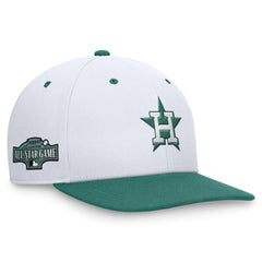 Houston Astros Bicoastal Two-Tone Pro Performance Snapback Hat White/Green | Nike