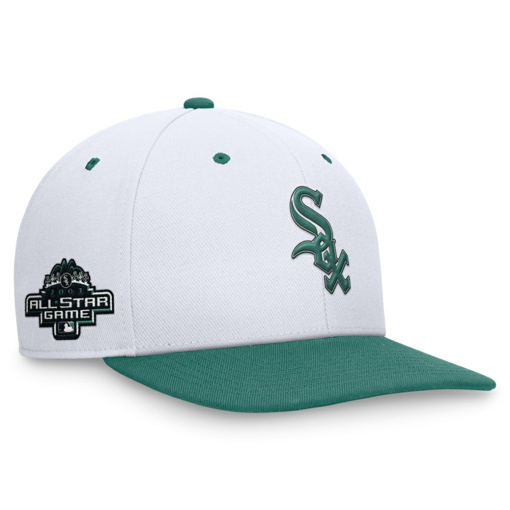 Chicago White Sox Bicoastal Two-Tone Pro Performance Snapback Hat White/Green | Nike
