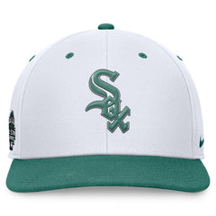 Chicago White Sox Bicoastal Two-Tone Pro Performance Snapback Hat White/Green | Nike