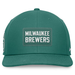 Milwaukee Brewers Bicoastal Pro Performance Snapback Hat Green | Nike