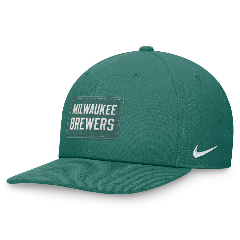 Milwaukee Brewers Bicoastal Pro Performance Snapback Hat Green | Nike