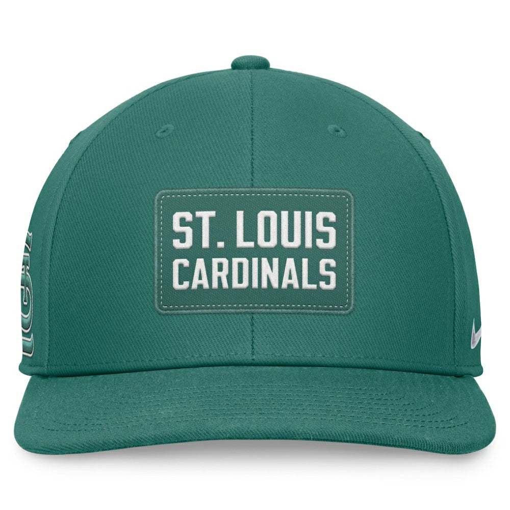 St. Louis Cardinals Bicoastal Pro Performance Snapback Hat Green | Nike