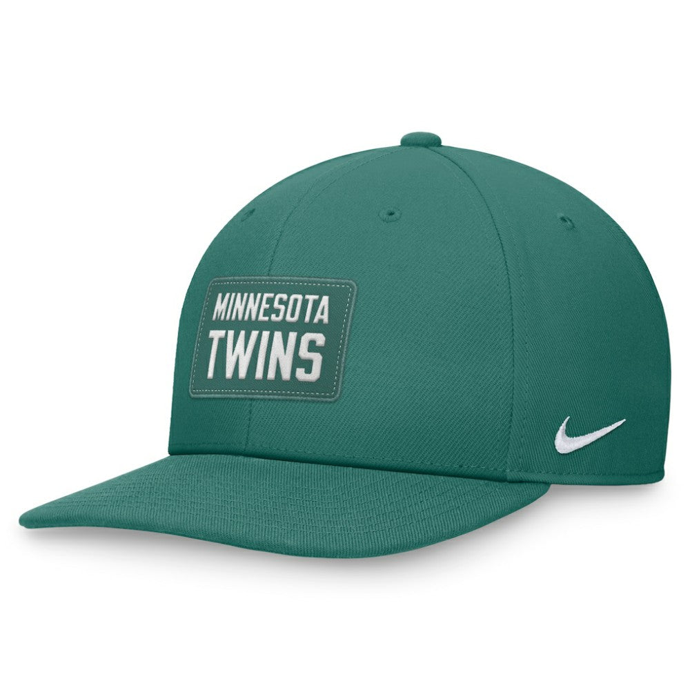Minnesota Twins Bicoastal Pro Performance Snapback Hat Green | Nike