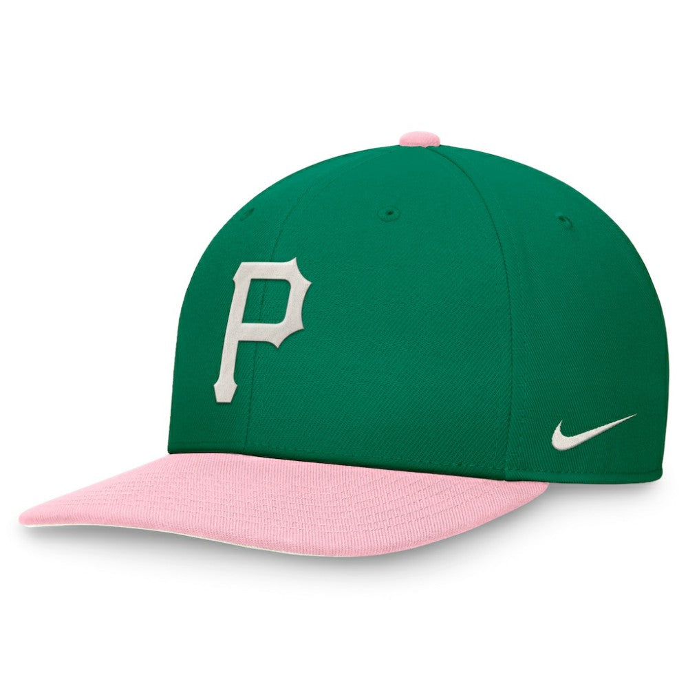 Pittsburgh Pirates Malachite Pro Performance Snapback Hat Green/Pink | Nike