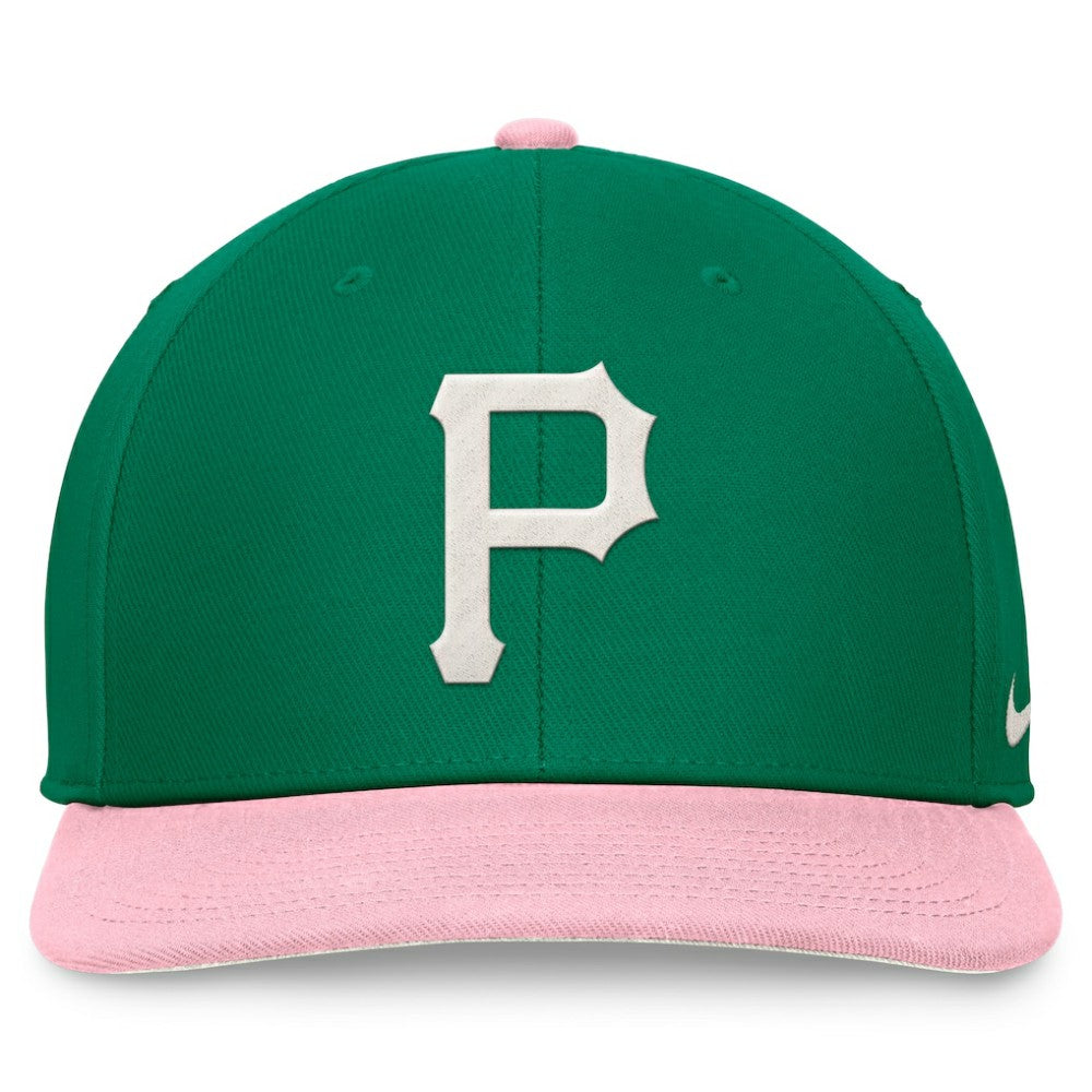 Pittsburgh Pirates Malachite Pro Performance Snapback Hat Green/Pink | Nike